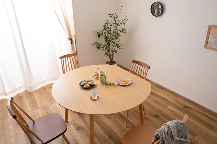 円形 ダイニングテーブル 幅120cm TAP-003 2色対応の通販情報 - 家具