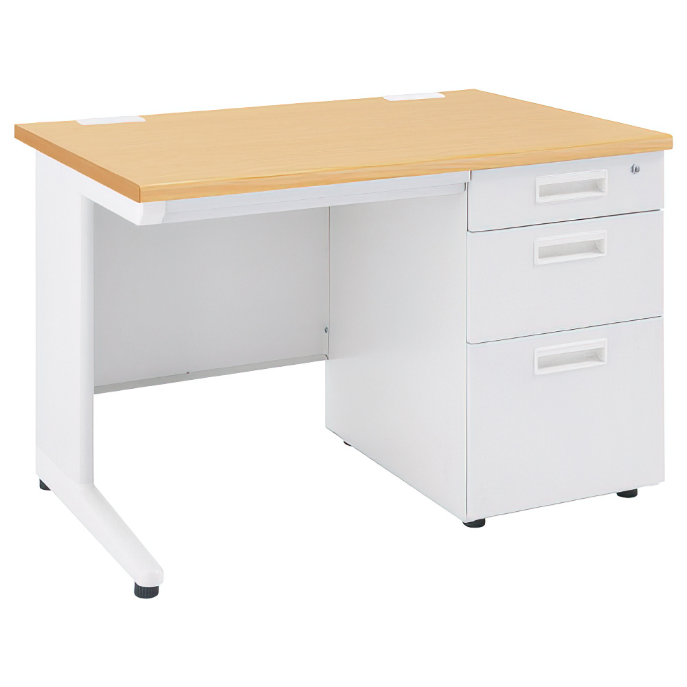 事務用ナチュラル両袖机 幅1600 奥行700 高さ700 KDN-167W 通販