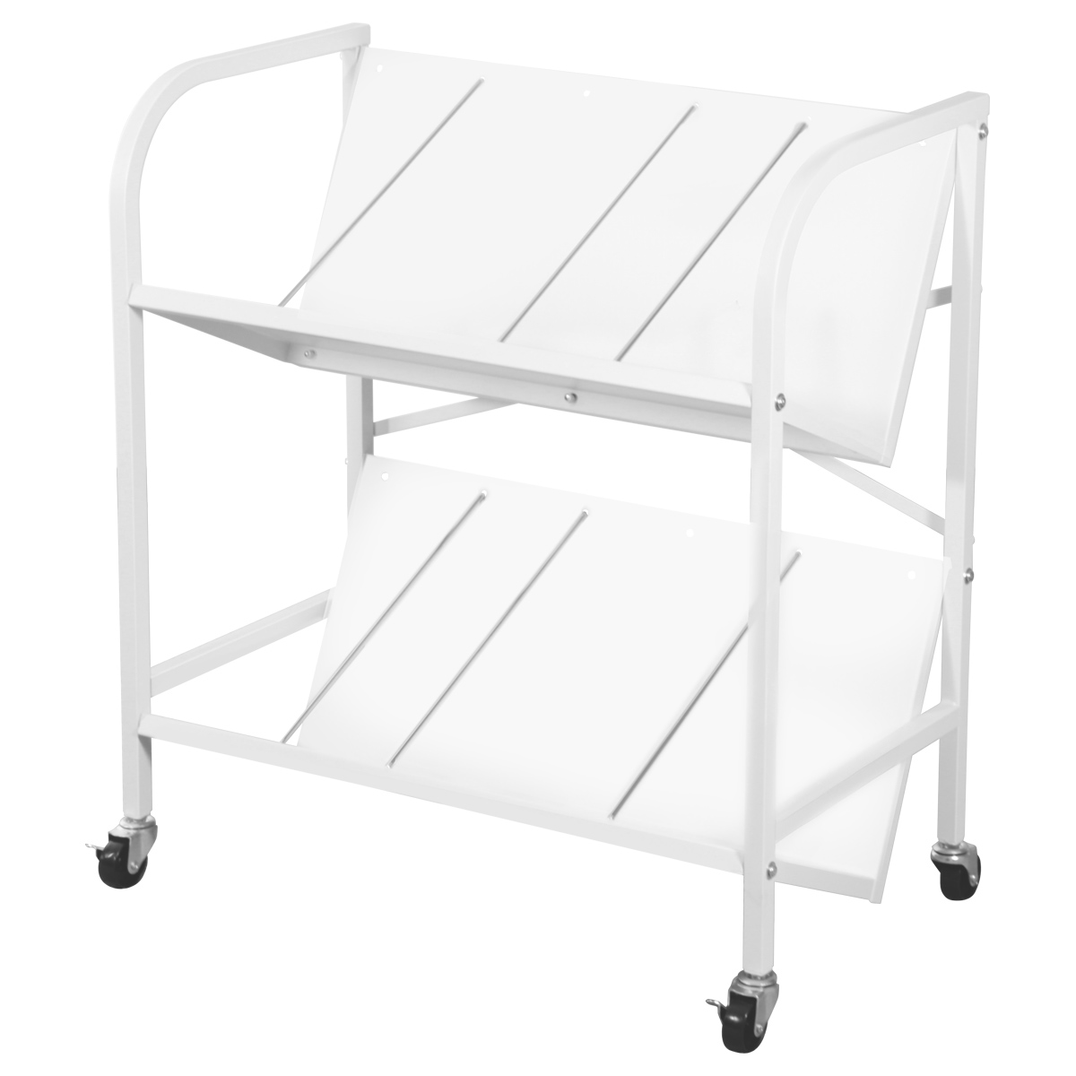 高耐荷重傾斜2段ファイルワゴン 幅715 奥行395 高さ773 TKM-FW2HL 通販