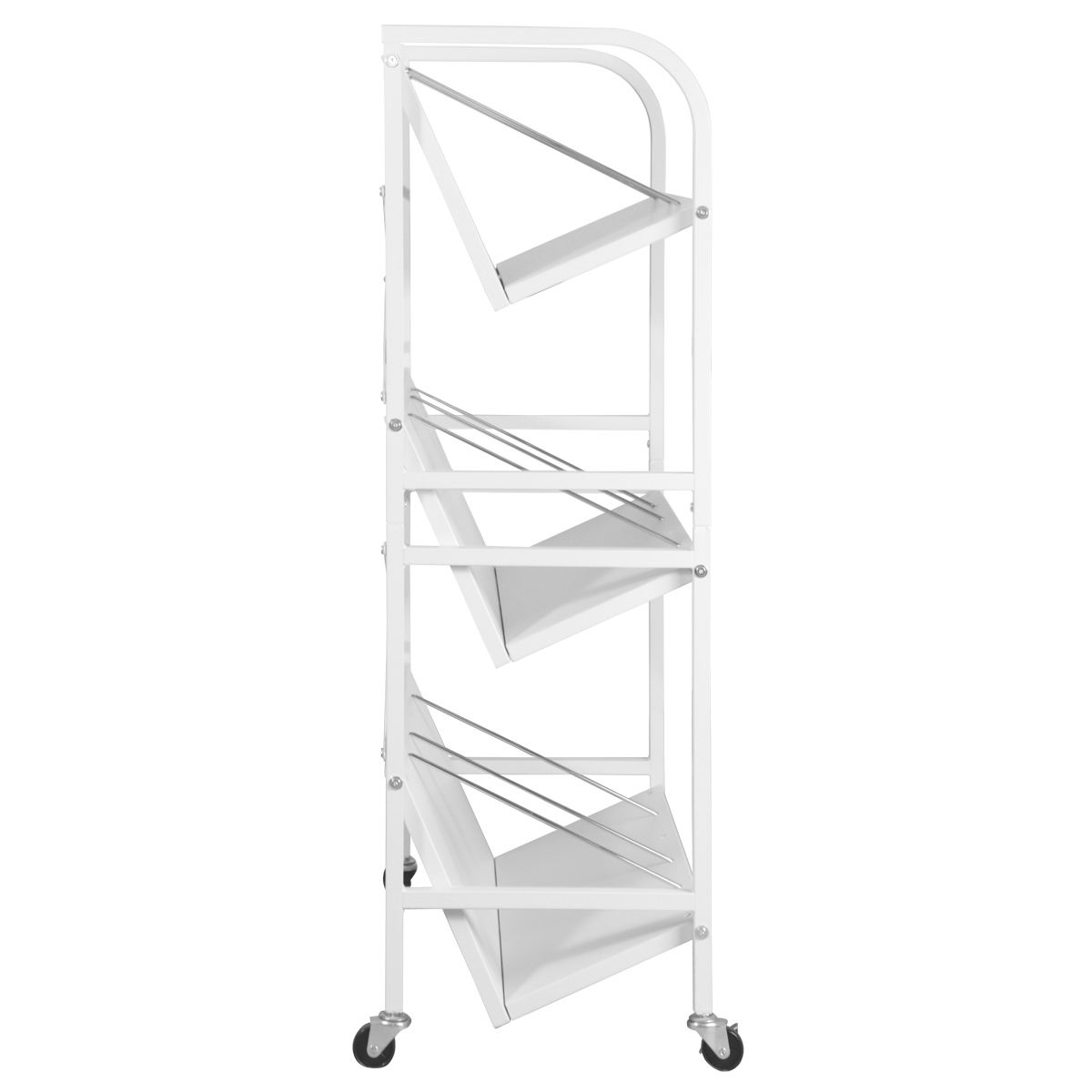 高耐荷重傾斜3段ファイルワゴン 幅715 奥行395 高さ1200 TKM-FW3HL