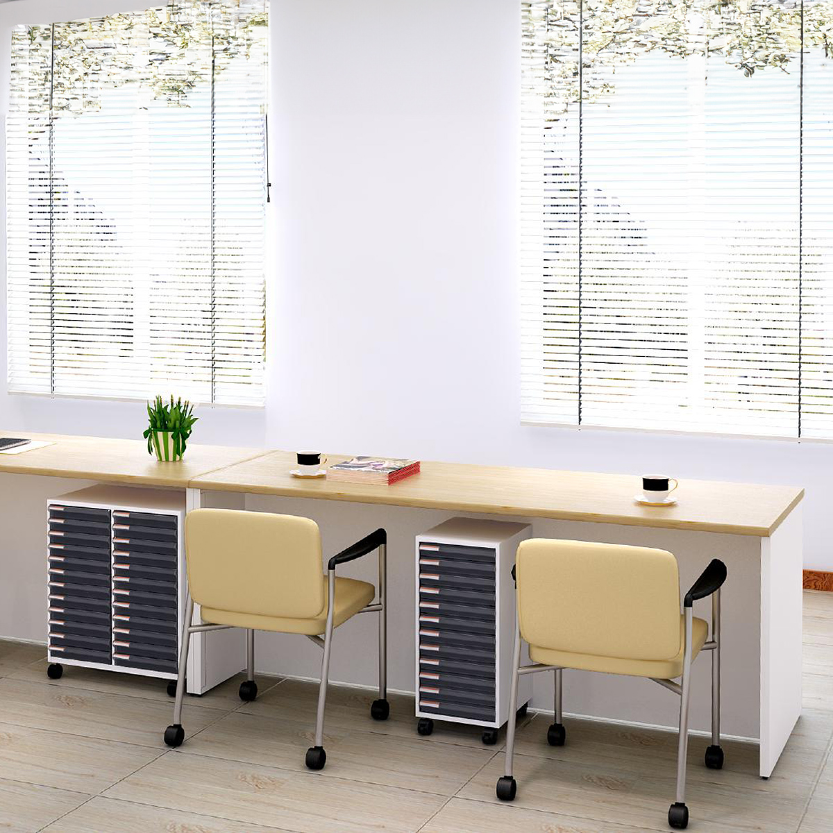 A4縦型12段1列レターケース 幅262 奥行347 高さ571 YK-LC121-WH 通販