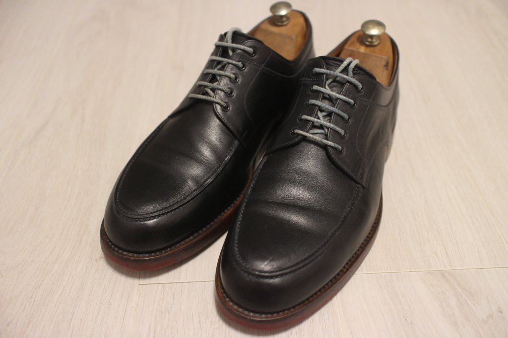 スコッチグレイン 栃木レザー F1169 外羽根Uチップ ブラック | ゴミ