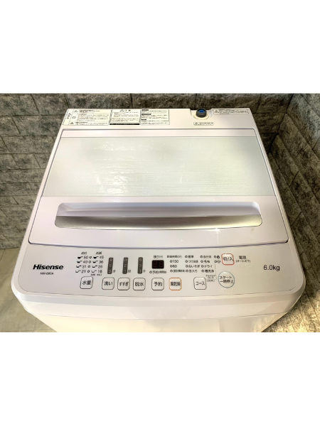 美品買取】洗濯機 ハイセンス HW-G60A 2022年製 - 家電買取査定なら