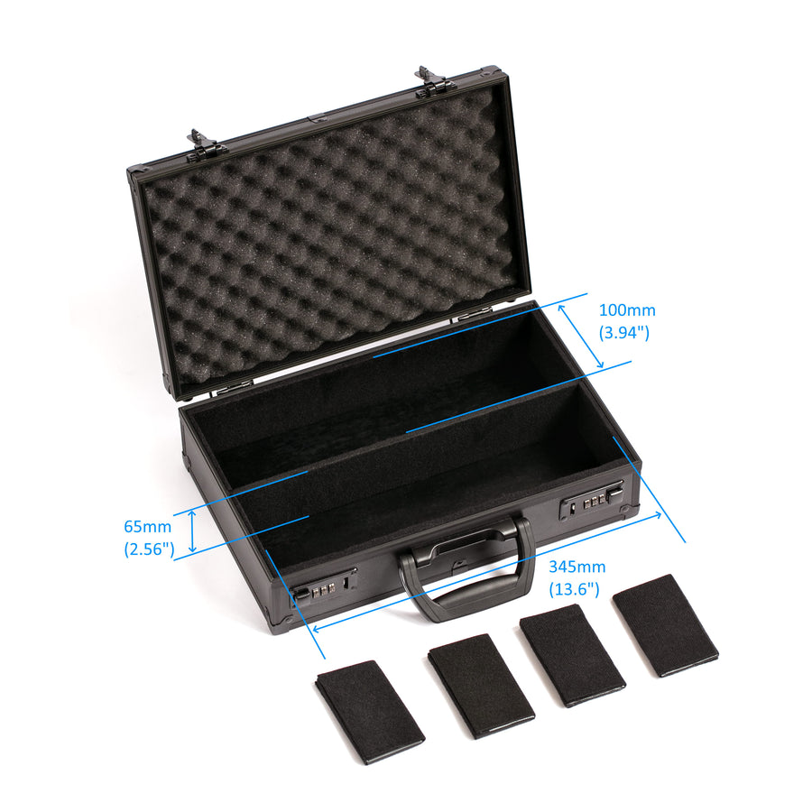 Gaming Briefcase A6 with Velcro walls - Black – KakapopoTCG