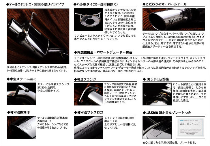 製品情報：EXHAUST：KRnoble Ellisse | 柿本改 KAKIMOTORACING