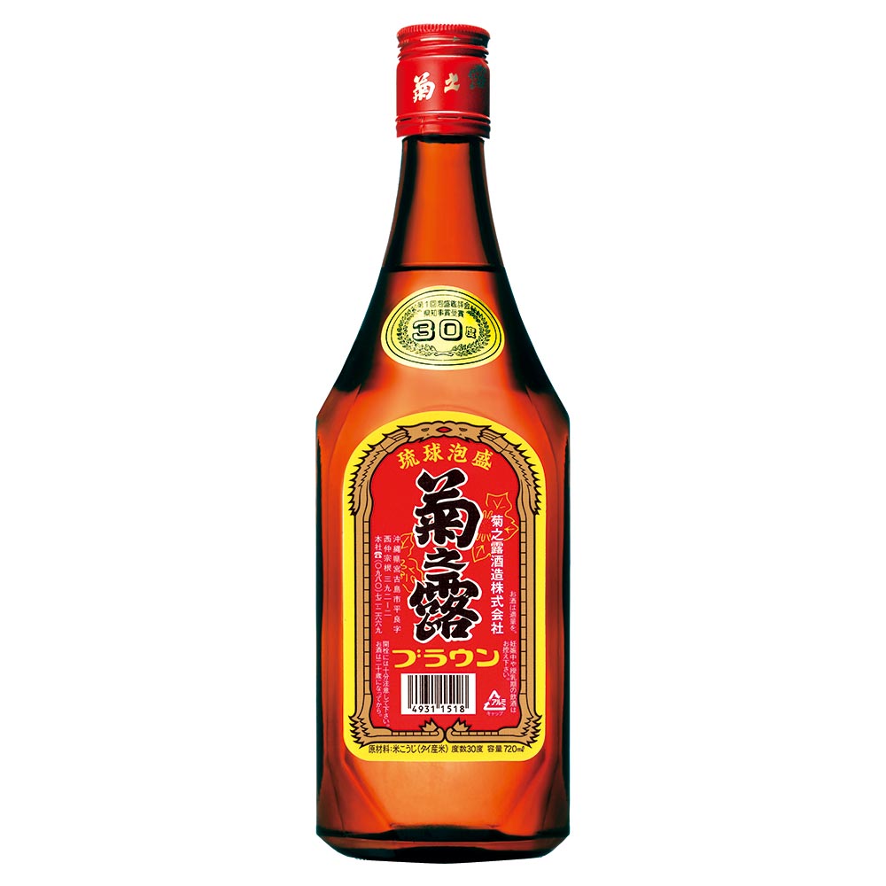 菊之露 ブラウン 泡盛 30° 720ml｜格安・安いお酒の通販／配達ならカクヤス