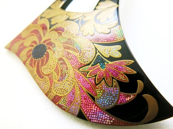 べっ甲菊螺鈿金蒔絵かんざし｜結婚式、留袖、振袖、訪問着に