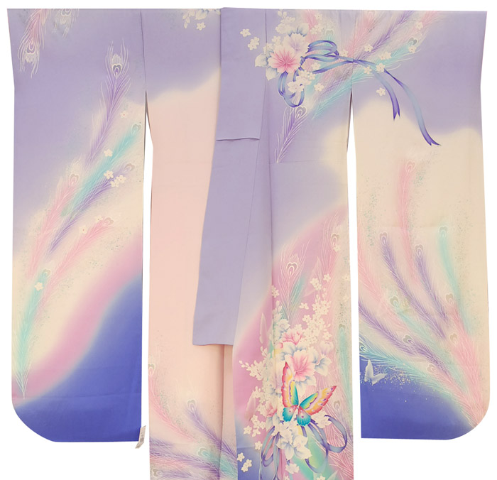 秋山庄太郎監修・正絹振袖着物の写真