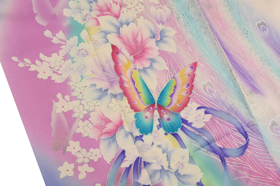 秋山庄太郎監修・正絹振袖着物の写真