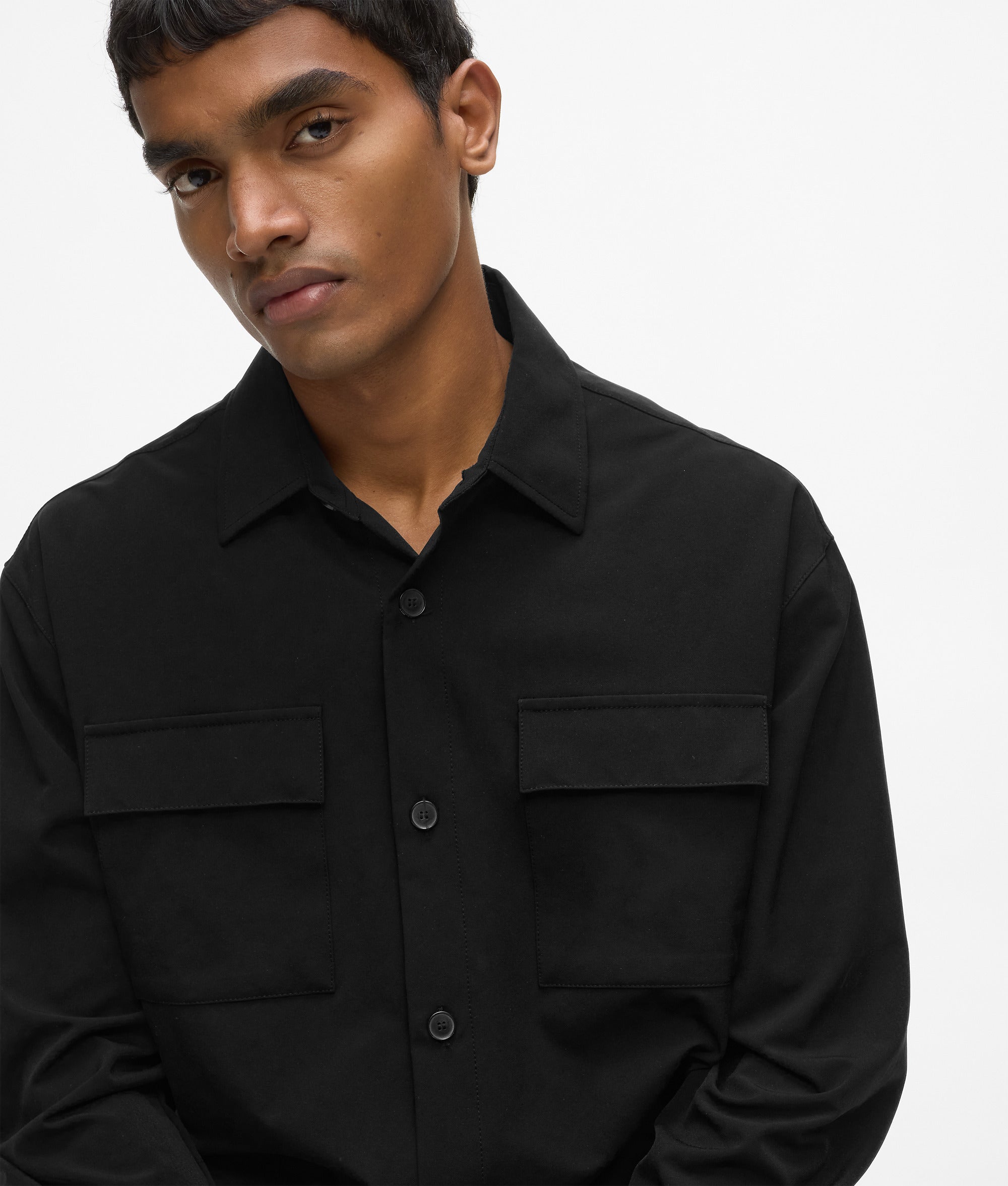 チェストポケット シャツ | ブラック | メンズ | KARL LAGERFELD