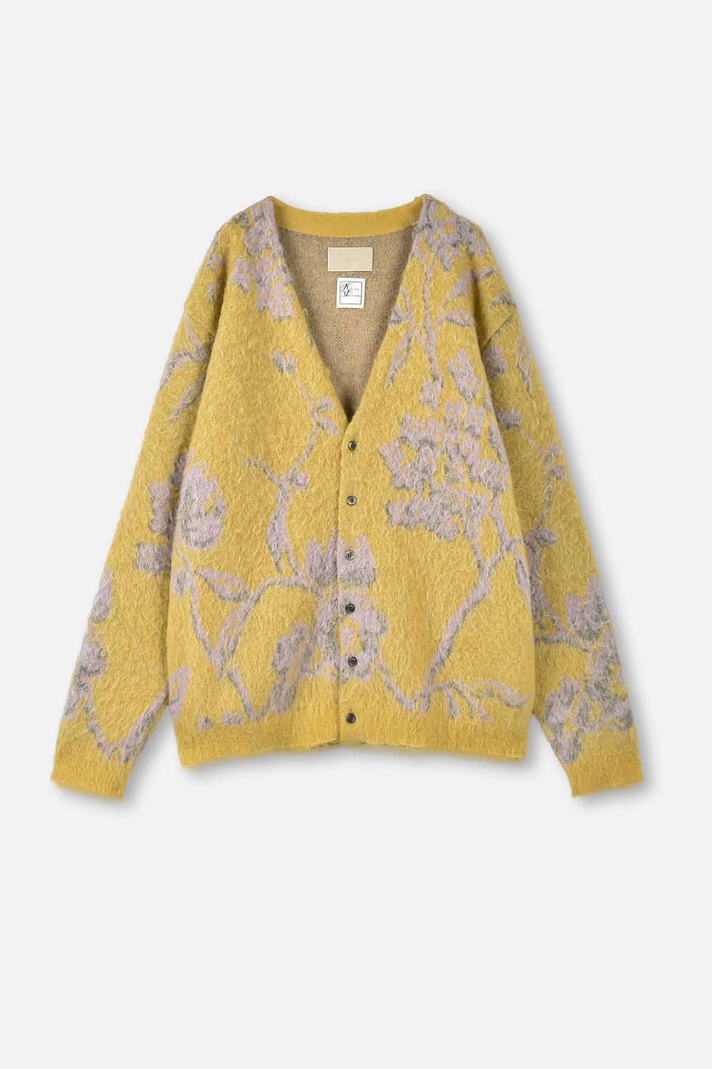 YOKE】Collaboration KID MOHAIR WOOL JACQUARD カーディガン