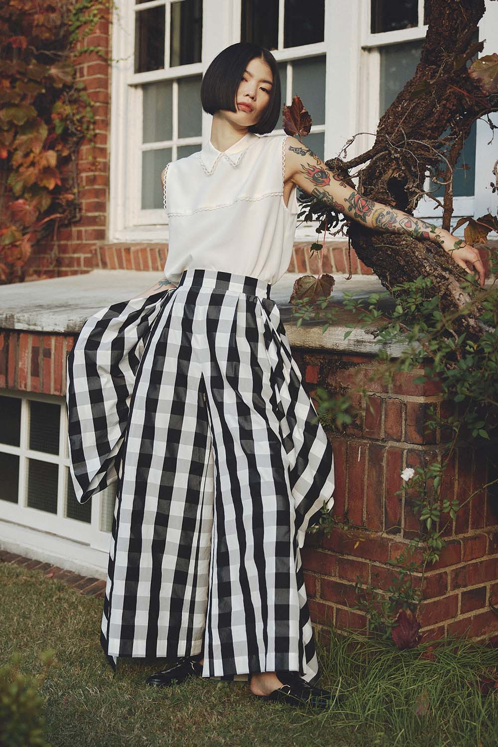 Gingham Check パンツ｜KEITAMARUYAMA OFFICIAL ONLINE STORE