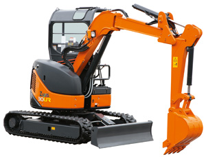 超小旋回式バックホウ(鉄・ゴムクローラ式) ZX15UR｜積算資料・単価