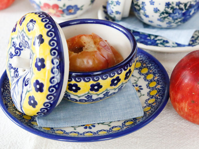 りんごポット・ポーリッシュポタリー(ポーランド食器)