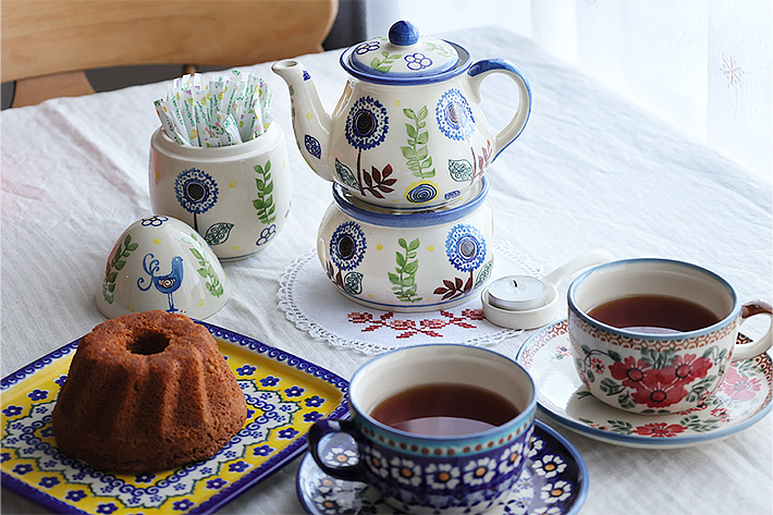 ポットウォーマーポーリッシュポタリー(ポーランド食器)