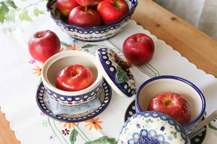 りんごポット−ポーリッシュポタリー(ポーランド食器)