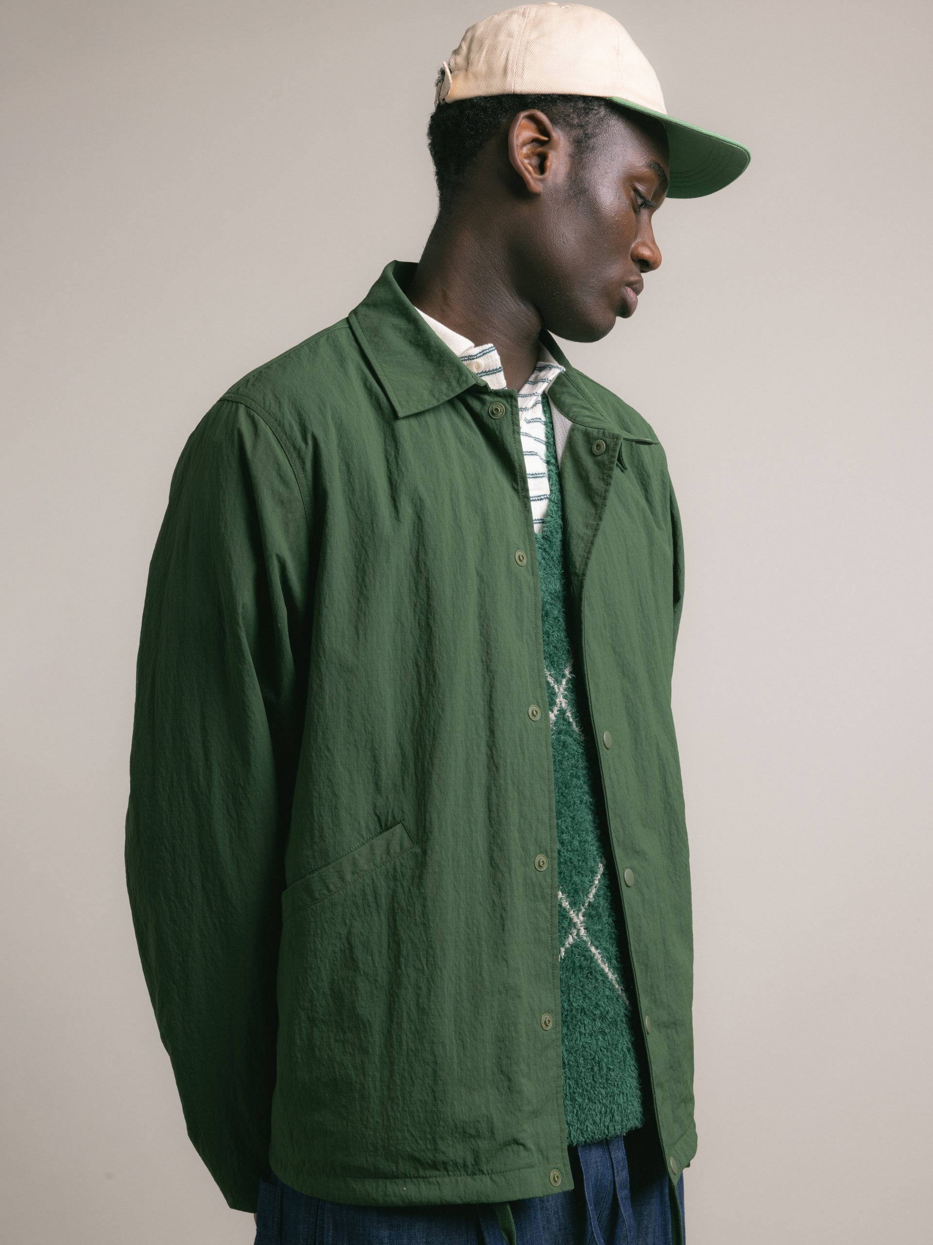 Oakley Coach Jacket in Collegiate Green Ripstop – Kestin