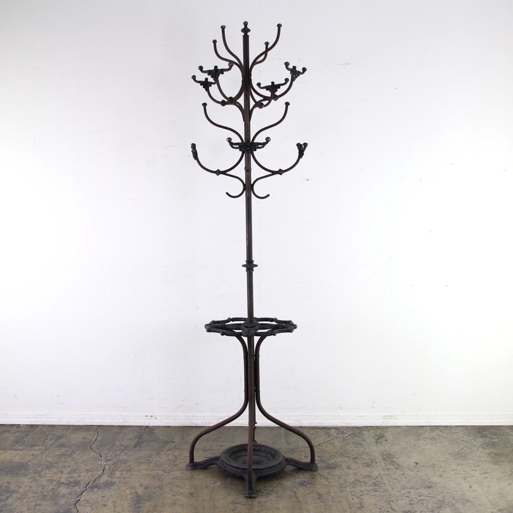 イギリス アンティーク アイアン コートスタンド コートハンガー