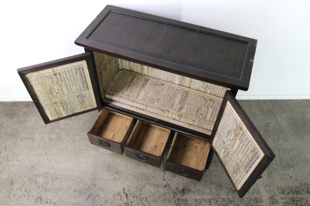 朝鮮 ヴィンテージ 李朝家具 桐 モリジャン 衣類箪笥 キャビネット