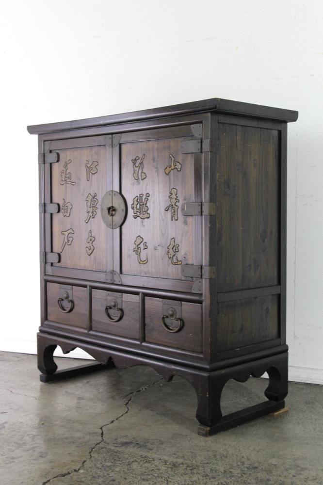 朝鮮 ヴィンテージ 李朝家具 桐 モリジャン 衣類箪笥 キャビネット