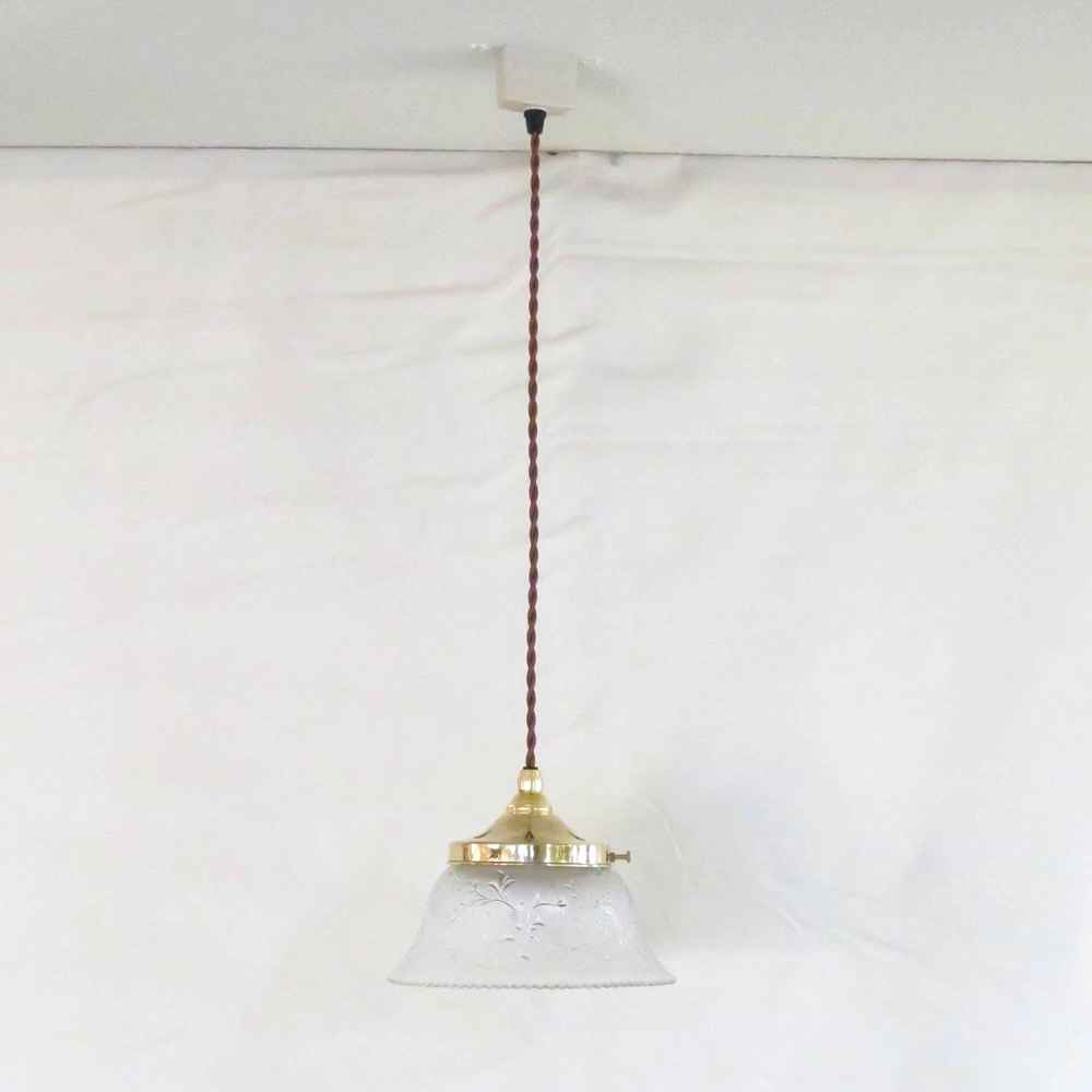 アメリカ アンティーク ガラスシェード ペンダントランプ | キヤ