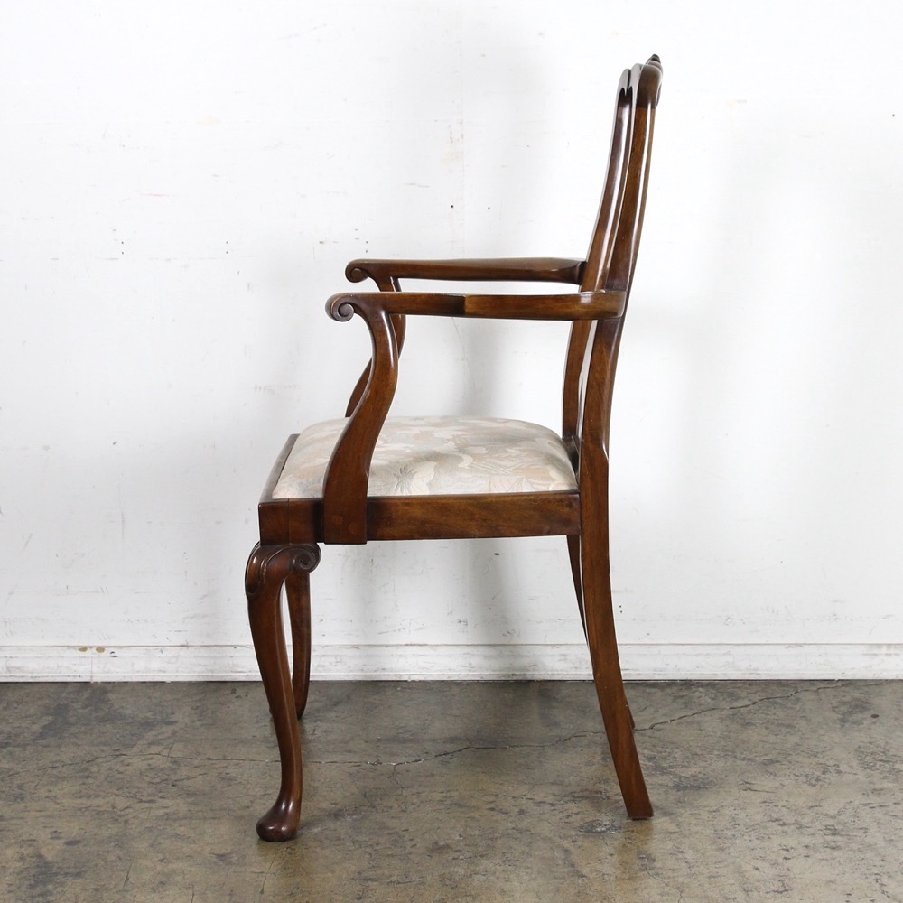 イギリス アンティーク ウォルナット ダイニングチェア 6脚セット