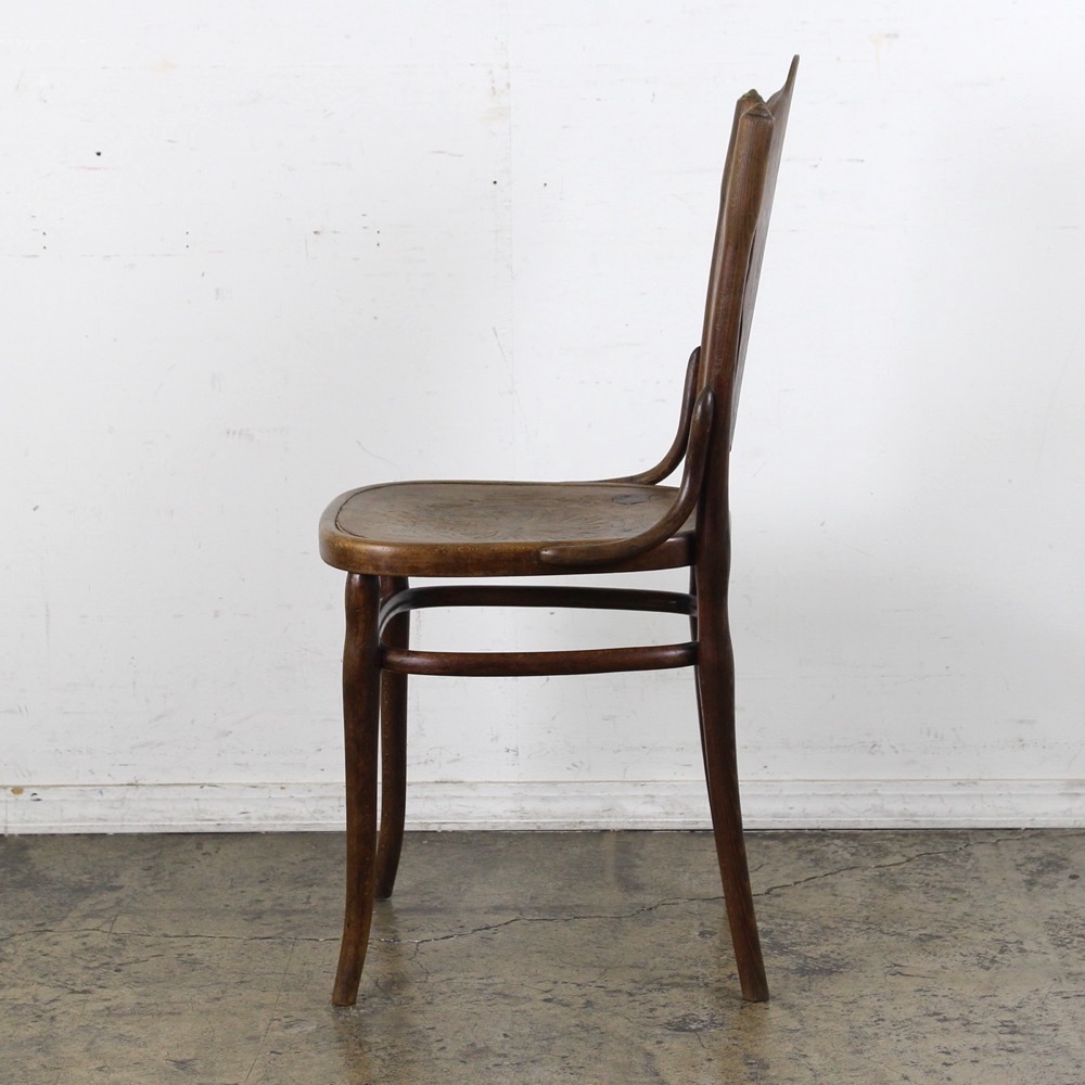 フランスアンティークMundus製ベントウッドチェア/木製椅子イス(92-65