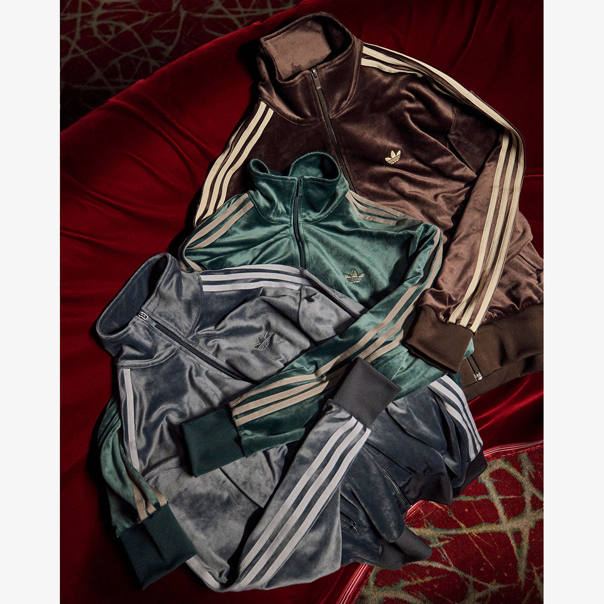 adidas VELOUR FIREBIRD TRACK TOP – KICKS LAB.