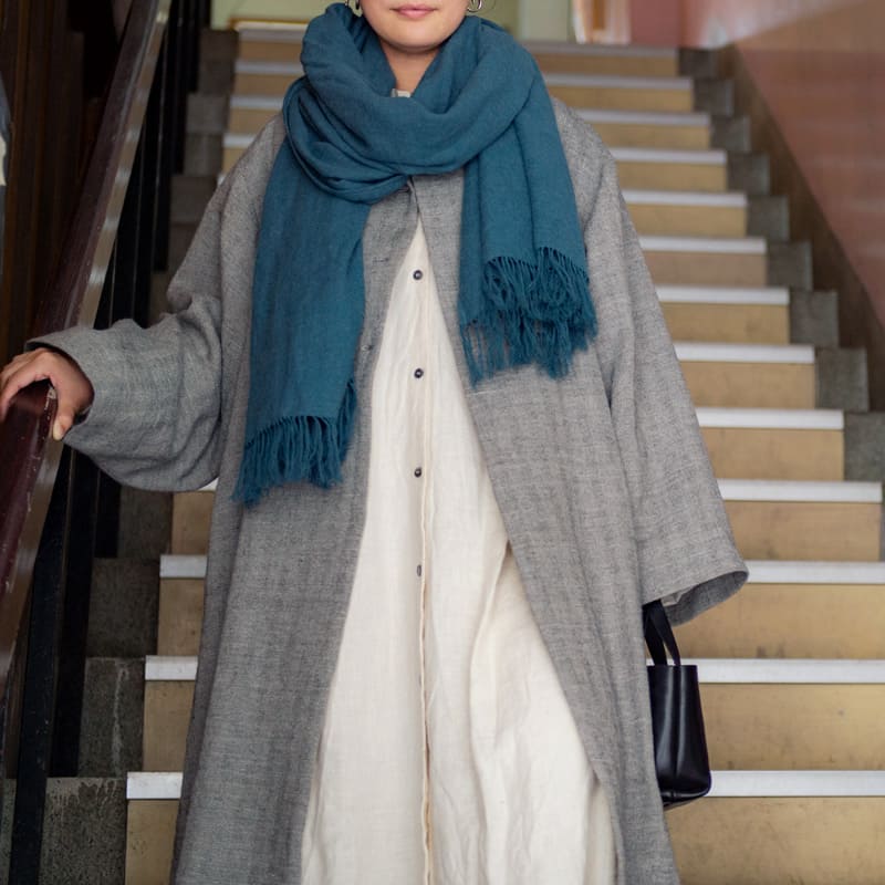 ヤフー店】生地の森｜シェットランドウールリネンヘリンボン