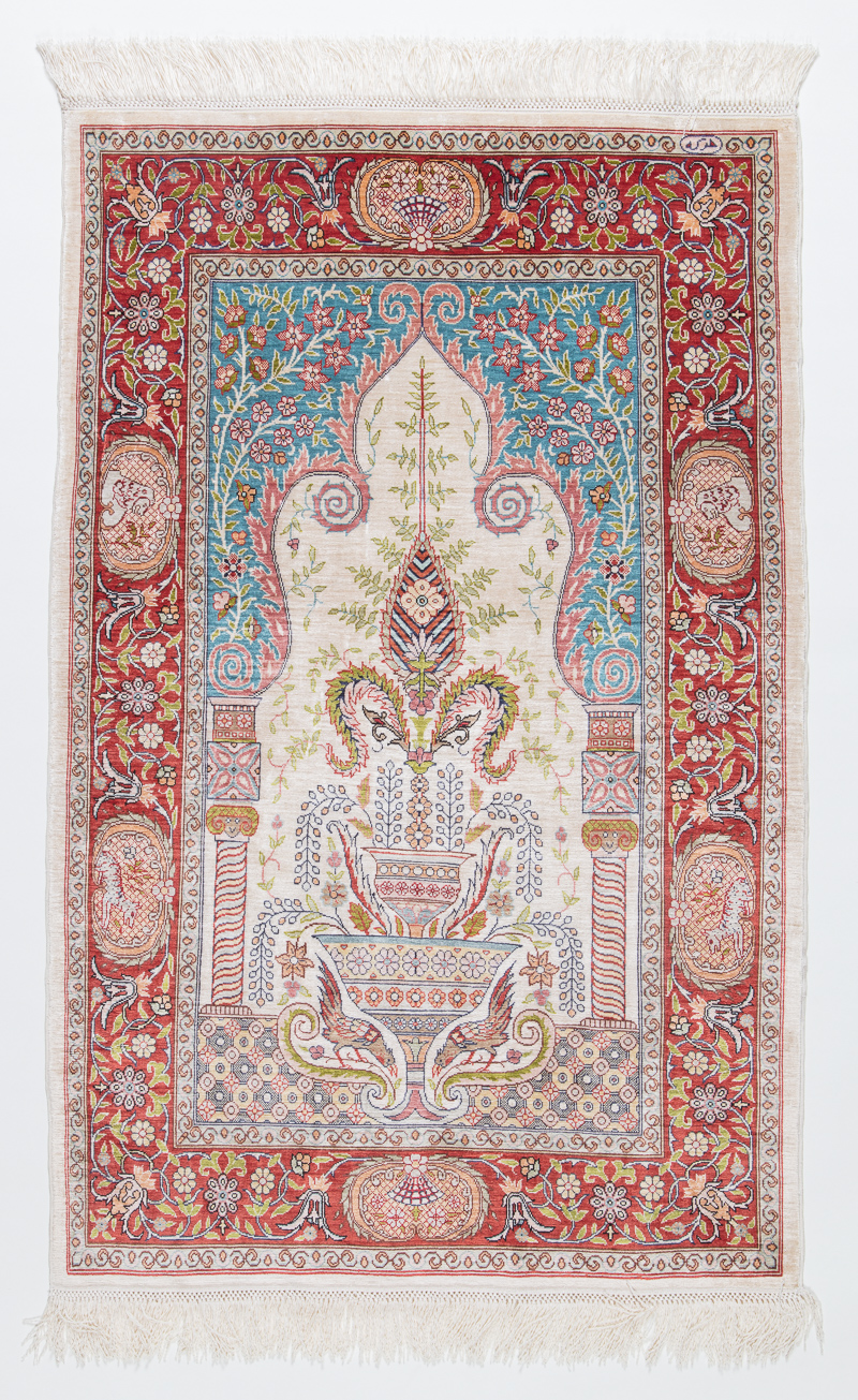 青山キリムハウス ヘレケ ヘレケシルク絨毯 C27060