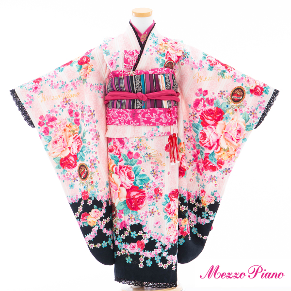 七五三 着物 レンタル 7歳 四つ身セット 320086 Mezzo Piano
