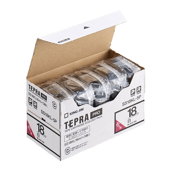 PROテープエコパック(5個入り) SS18KL-5P | PROテープカートリッジ