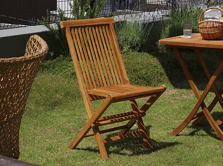 折りたたみガーデンチェア2脚セット Patis（パティス）｜北欧