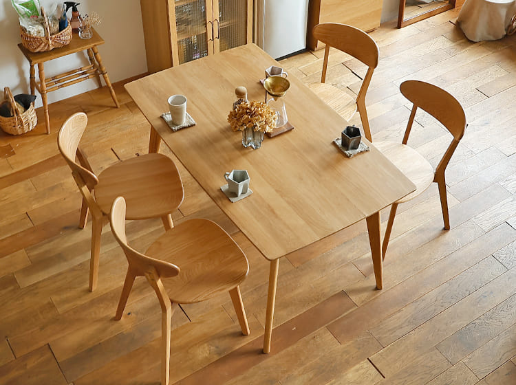 ダイニング5点セット RIVER（リバー）幅135cmタイプ｜北欧