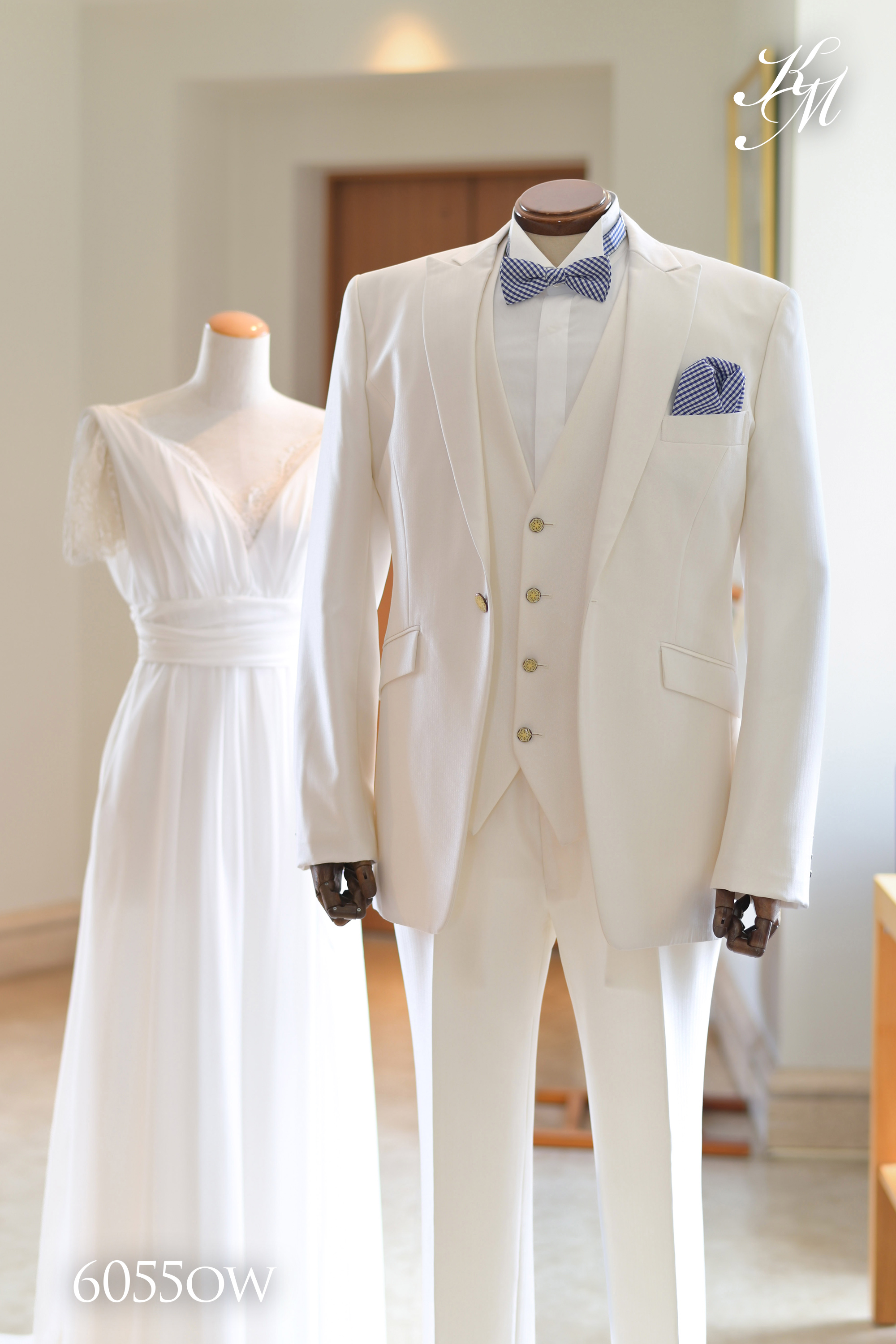 オフホワイト6055OW-4L 大きいサイズ タキシード レンタル＆オーダー