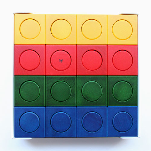 Naefネフ社 リグノ：キューブからくり抜いた円柱 | krtek select toys