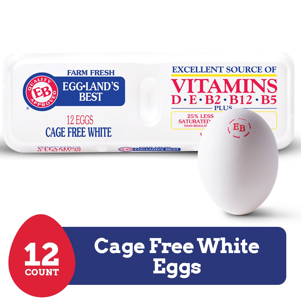 Eggland's Best Cage Free Extra Large White Eggs, 12 count, 12 ct