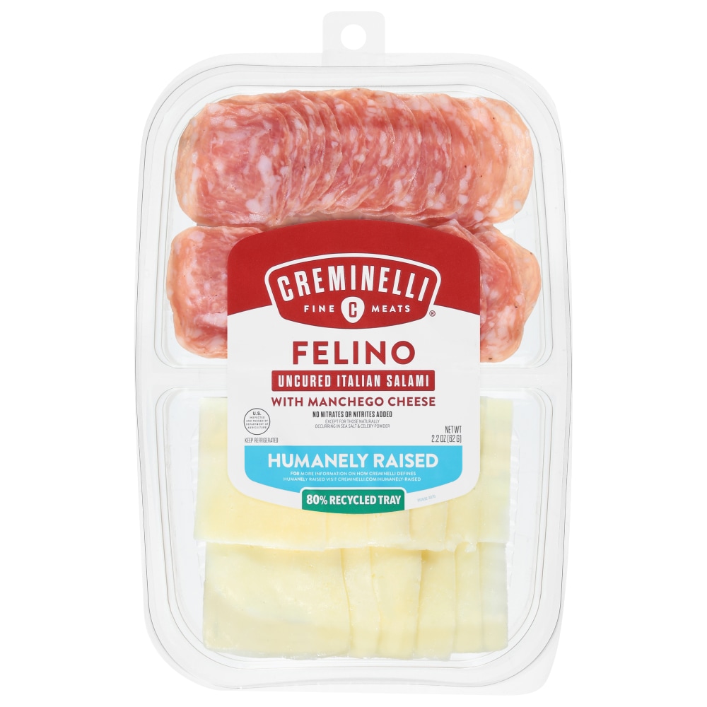 Creminelli Fine Meats™ Sliced Felino & Manchego Snack Tray, 2.2 oz