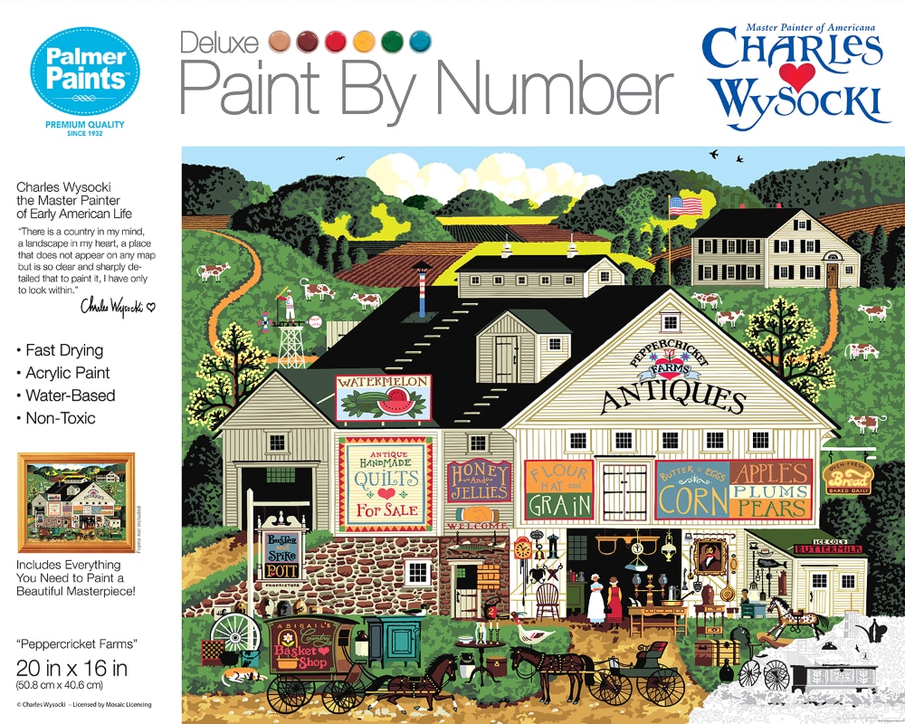 CRA-Z-ART Charles Wysocki Peppercricket Farms Paint by Numbers, 16