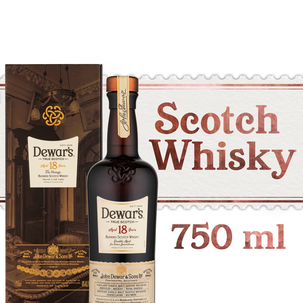 DEWAR'S® 18 Year Old Scotch Whisky, 750 ml - Ralphs