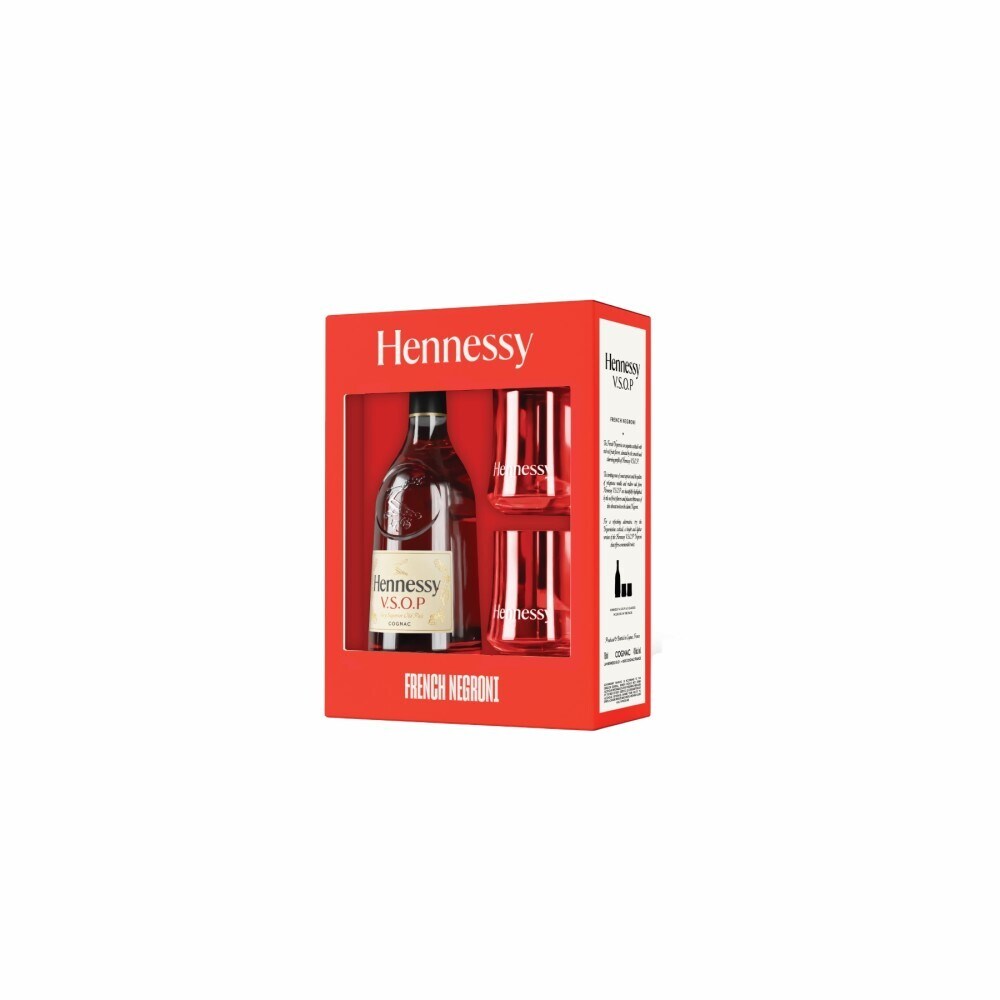 Hennessy VSOP Cognac Gift Set with Holiday Glasses, 750 ml - Foods Co.
