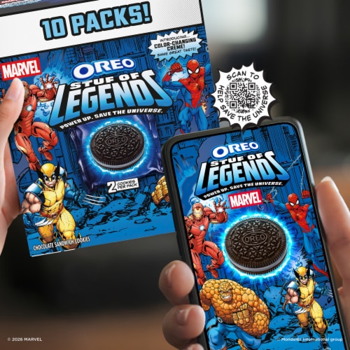 MARVEL OREO Stuf of Legends Cookies Multipack, 10 ct - Jay C Food