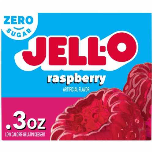 Jell-O Raspberry Artificially Flavored Zero Sugar Gelatin Dessert