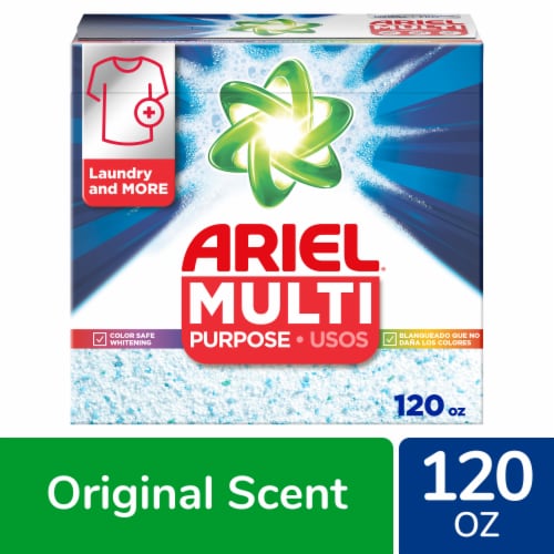 Ariel Original Scent Multi Purpose Powder Laundry Detergent, 120