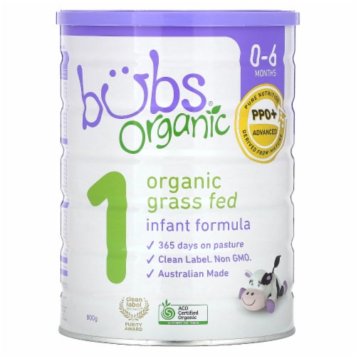 Bubs® Organic Grass Fed Stage 1 Infant Formula, 28.2 oz - Baker's