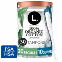 Cora® Organic Cotton Super Plus Tampons, 16 ct - Dillons Food Stores