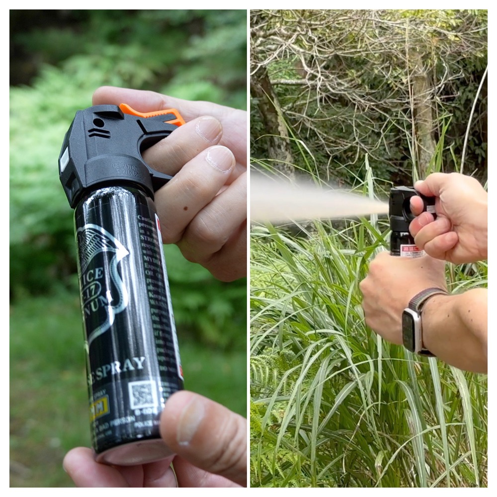 中型熊よけスプレー＋ホルスターセット 熊・猪・猿・野犬対応 B-609-CS