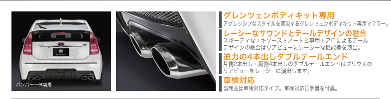 Silk Blaze【シルクブレイズ】- GLANZENシリーズ -プリウス30 ボディ