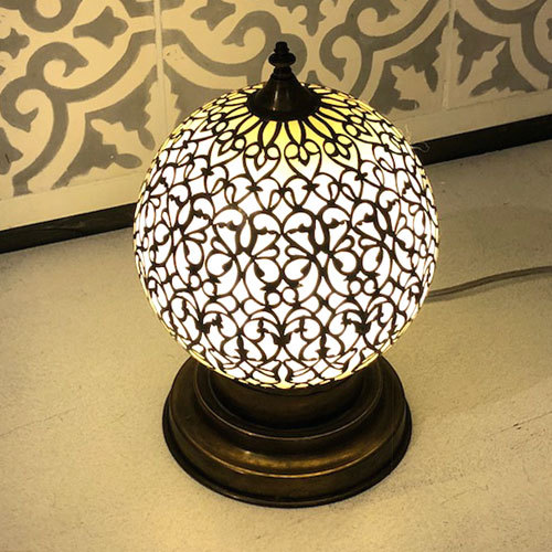 GADAN 照明・モロッコランプ スタンド「真鍮ランプ ルシオールS