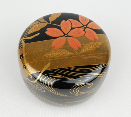 栗山園オンライン通販部 / 【出物】 花筏蒔絵大平棗 清水宗水